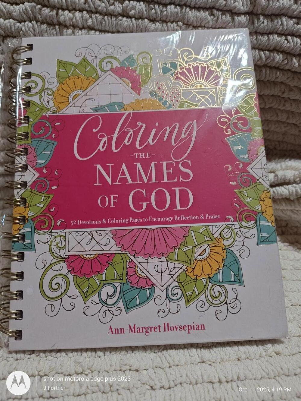 Coloring The Names of God: 52 Devotions and Coloring Pages to Encourage Reflecti
